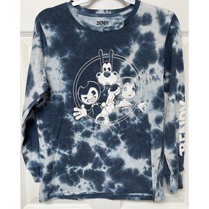 Boys XL or woman’s S Bendy Trio Long Sleeve Graphic Tee tye dye